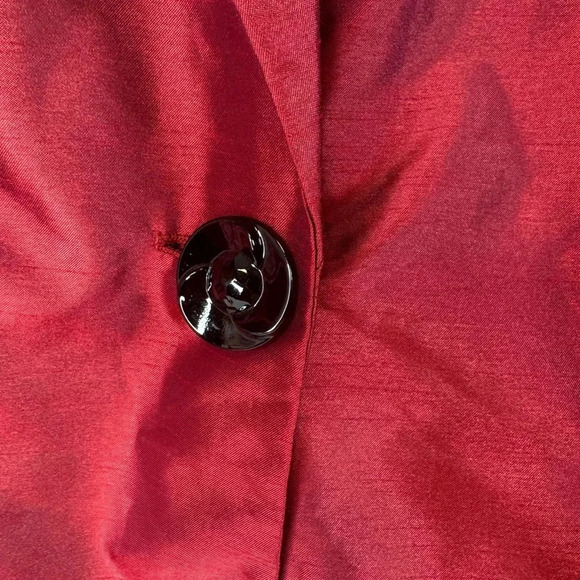 Lane Bryant Women’s Red Dress Blazer Size 26 One Button - Picture 3 of 5